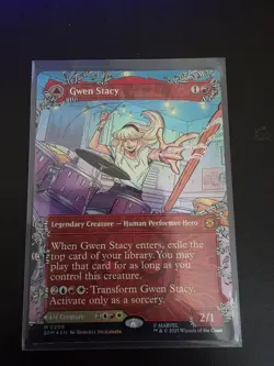 MTG Gwen Stacy (0209) Foil (Borderless) Marvel's Spider-Man NM SPM 2 - Image 2