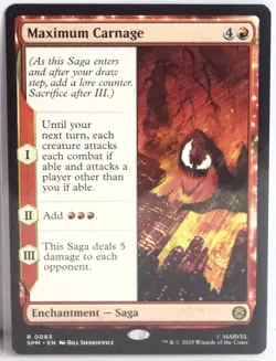 Maximum Carnage [New, Near Mint] Rare {Spider-man MTG} - Image 1
