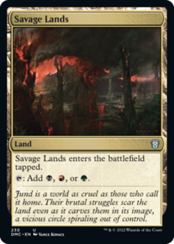 4x Savage Lands NM-Mint, English Commander: Dominaria United MTG Magic - Image 1