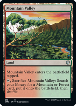 4x Mountain Valley NM-Mint, English Commander: Dominaria United MTG Magic - Image 1