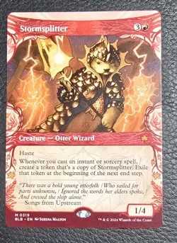 Stormsplitter (319) Showcase Bloomburrow BLB MTG Magic NM Card - Image 1