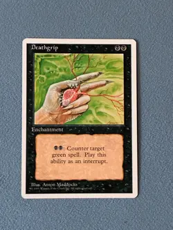 Deathgrip, Fourth Edition, Magic the Gathering MTG - Image 1