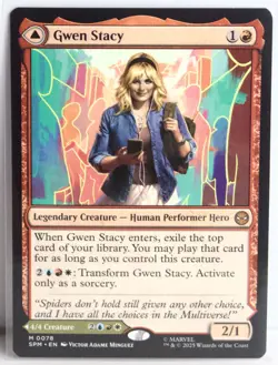 Gwen Stacy [New, Near Mint] Mythic Rare {Spider-man MTG} - Image 1