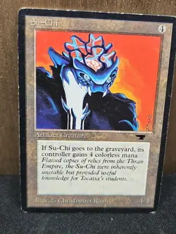 Su-Chi MTG Antiquities Uncommon Artifact Creature Moderately Played x 1 - Image 5