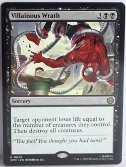 Villainous Wrath [New, Near Mint] Rare {Spider-man MTG} - Image 1
