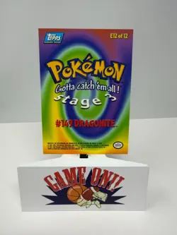 1999 Topps Pokemon Movie Animation Edition Evolution Dragonite #E12 NM - Image 2