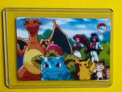 PIKACHU SLOWPOKE PUFF MEW Pokemon Pocket Monsters Vending Prism Sticker Holo Foi - Image 2