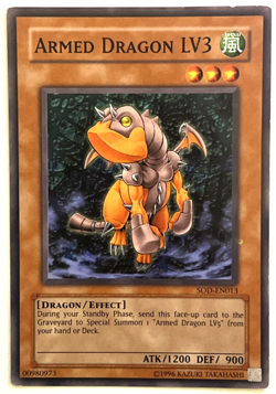 YuGiOh! - Armed Dragon LV3 - SOD-EN013 - Unlimited - Common - Image 1
