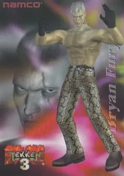 Bryan Fury TEKKEN 3 1998 Epoch Namco Official Collection Cards #071 - Image 1