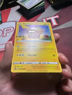 PIKACHU SWSH039 Black Star Promo General Mills HOLO Pokemon TCG card NM+/MINT - Image 2
