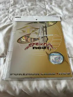 🔥SEALED MINTY Pokemon TCG Neo Genesis Premium File 1 Folder9 Card Set Japanese - Image 1