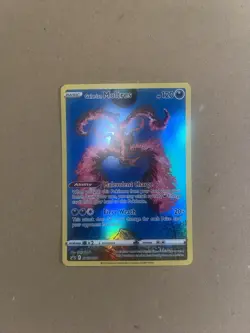Galarian Moltres SWSH284 Holo Black Star Crown Zenith Promo Pokemon Card NM - Image 2