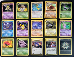Pokemon 2000 Team Rocket 1st Edition Non Holo Rare 15 Card Lot - Image 1