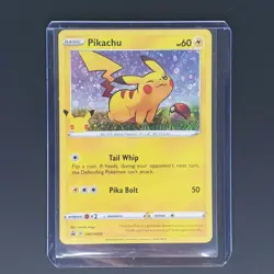 Pikachu 25th Anniversary Card SWSH039 HOLO Promo Pokemon General Mills - Image 1