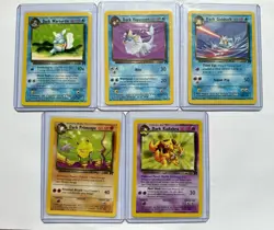 2000 Pokemon Team Rocket - 5 Card Lot - Image 1