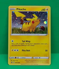 Pokemon Near Mint Condition Pikachu COSMOS HOLO Black Star PROMO card SWSH039 - Image 3