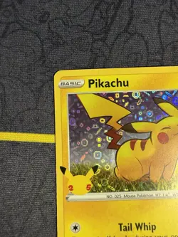 Pikachu 25th Anniversary Card SWSH039 Promo Pokemon TCG General Mills Cereal NM - Image 4