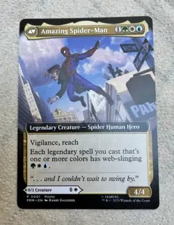 Marvel Peter Parker Spiderman MTG Exclusive Disney Event Promo Magic Card NEW - Image 3