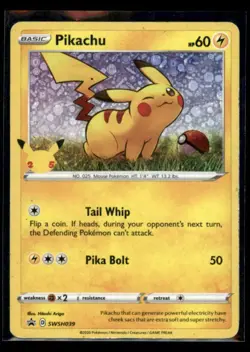 Pikachu SWSH: Sword & Shield Promo Cards Heavily played - Image 1