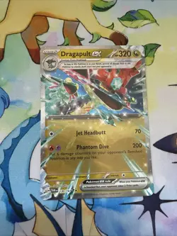 Pokemon TCG Dragapult EX Twilight Masquerade Holo Card 130/167 Double Rare - Image 1