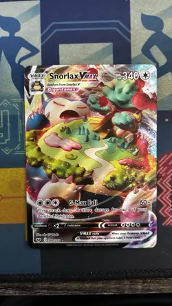 Pokemon Snorlax VMAX 142/202 Sword & Shield Full Art Ultra Rare Holo Card NM - Image 1