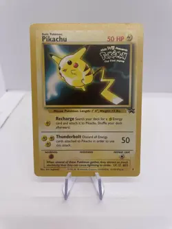 Pikachu Black Star Promo Rare #4 - Pokemon Card WOTC The First Movie (LP) - Image 1