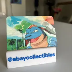 Pokemon Lenticular Blastoise Viz Video Pioneer PIKA-0028D DVD 3D Promo Card - Image 1