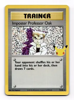 Imposter Professor Oak 73/102 - Celebrations - Ultra Rare Holo Pokemon Card NM - Image 1