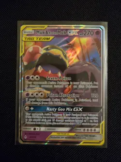 Muk & Alolan Muk Tag Team GX 61/214 Pokemon Card Sun Moon Unbroken Bonds NM/M - Image 1