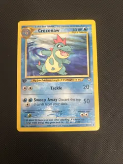 Croconaw 32/111, Neo Genesis, First Edition, Pokemon Card TCG - NM - Image 1