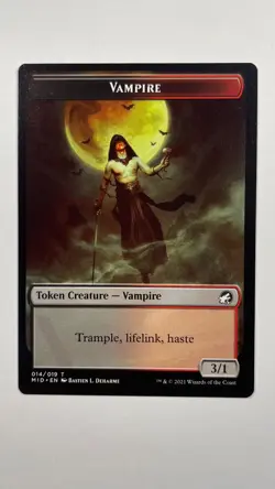 MTG Innistrad Midnight Hunt Vampire 014 Token Magic the Gathering - Image 1
