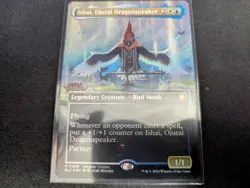 MTG Magic the Gathering FOIL Ishai, Ojutai Dragonspeaker Borderless BLC! - Image 1