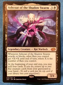 MTG Jumpstart 2022 Ashcoat of the Shadow Swarm 19 Mythic Regular Single - Image 1