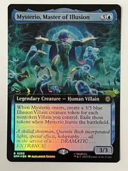 Mysterio, Master of Illusion (Extended Art) Marvel's Spider-Man Foil MTG NM - Image 1