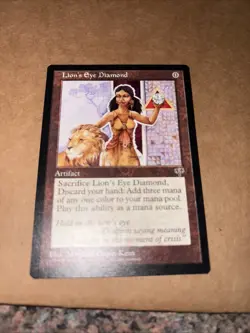 Magic the Gathering MTG Lion's Eye Diamond Mirage RARE Near Mint - Image 1