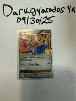 🔥 Pokemon Zacian LV X Celebrations Holo Black Star Promo Card SWSH135 NM 🔥 - Image 1
