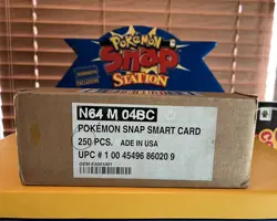 Pokemon Snap Station Blockbuster Smart Card FULL BOX-250 1999 Pikachu Charmander - Image 1