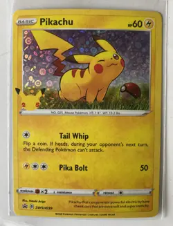 Pokemon 25th Anniversary Pikachu General Mills Cereal 2021 Promo Holo Card TCG - Image 1