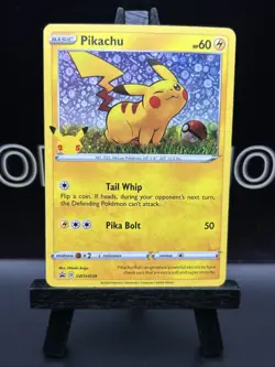 2020-Current Pokemon Sword & Shield - Black Star Promos Pikachu #SWSH039 - Image 2