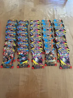 Pokemon Mega Evolution Sleeved Booster Pack Art As Shown 30 packs In Hand - Image 2