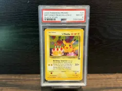 Pokemon 2000 WOTC Promo Black Star Birthday Pikachu Holo #24 PSA 8 Free Shipping - Image 1