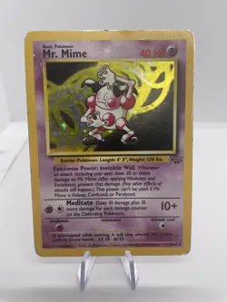 Pokemon TCG Jungle Set Mr. Mime Holo Card 6/64 (HP) - Image 1