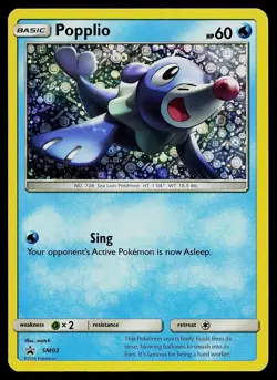 Pokemon General Mills Promo SM03 Popplio Holo - Image 1