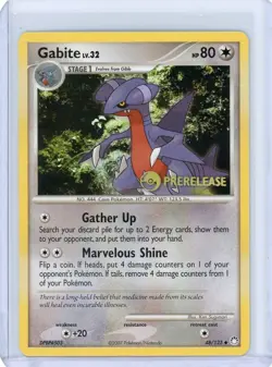 Gabite Pokemon DP: Mysterious Treasures Set - Prerelease Promo 48/123 - Image 1