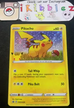 Galarian Pikachu SWSH039 NM Holo Foil General Mills 25th Anniversary Pokemon! - Image 1