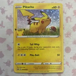 Pokemon TCG Pikachu SWSH039 General Mills Promo Holo - Image 1