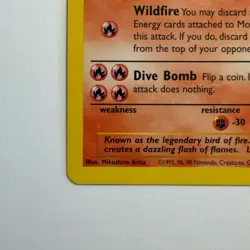 Pokemon TCG Moltres Non Holo Rare Fossil Set 27/62 WOTC Vintage 1999 - Image 5