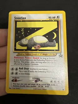 Pokemon TCG - WOTC 2002 Black Star Promo - Snorlax - #49 - NM - Image 1
