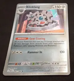 Klinklang (Master Ball Pattern) 063/086 Sv: Black Bolt Holo Rare Pokemon TCG NM - Image 1