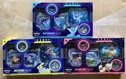 Pokemon Eevee Evolution VMAX Premium Collection Box Set of 3 Good Condition - Image 1